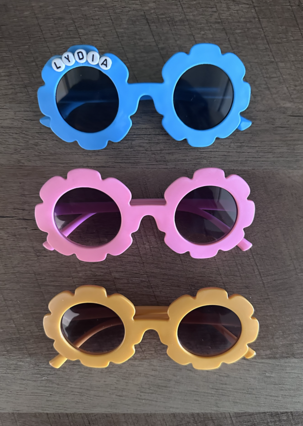 Kids Sunglasses with Beaded Name - Image 2