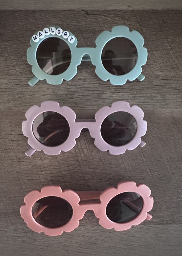 Kids Sunglasses with Beaded Name - Image 3